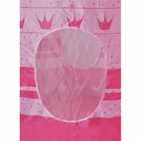 CORT DE JOACA PENTRU COPII, TIP CASTEL, IMPERMEABIL, CU HUSA, MODEL BULINE SI CORONITE, ROZ, 105X135 CM, ISOTRADE [7]