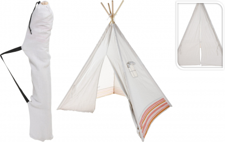 Cort Teepee pentru copii-Alb [1]