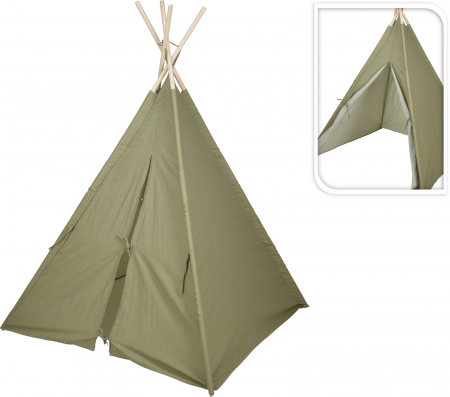 Diverse Accesorii - Cort Teepee pentru copii – Verde Olive