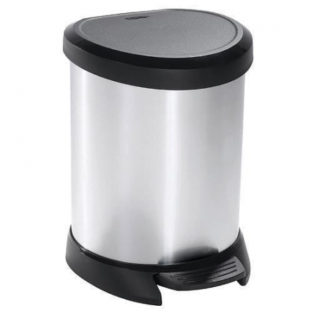 Cosuri de gunoi - COS DE GUNOI, 15 L, ARGINTIU/NEGRU, CURVER