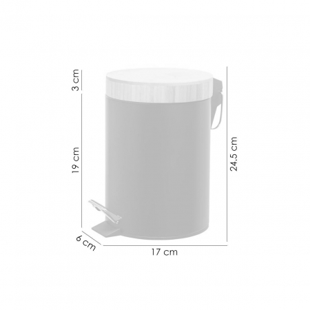 COS DE GUNOI, 3 L, CU CAPAC, NEGRU/BAMBUS, SPRINGOS [7]