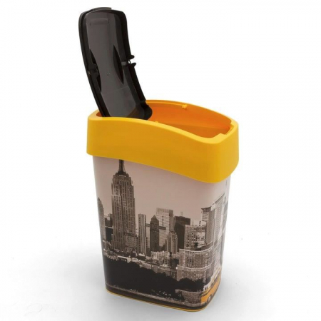 COS DE GUNOI CU CAPAC BATANT, PLASTIC, MODEL NEW YORK, 25 L, 34X26X47 CM, CURVER [4]