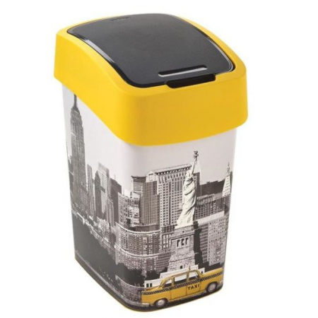Cosuri de gunoi - COS DE GUNOI CU CAPAC BATANT, PLASTIC, MODEL NEW YORK, 25 L, 34X26X47 CM, CURVER