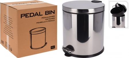Cosuri de gunoi - Coș de Gunoi cu Pedală, 20L, Oțel Inoxidabil
