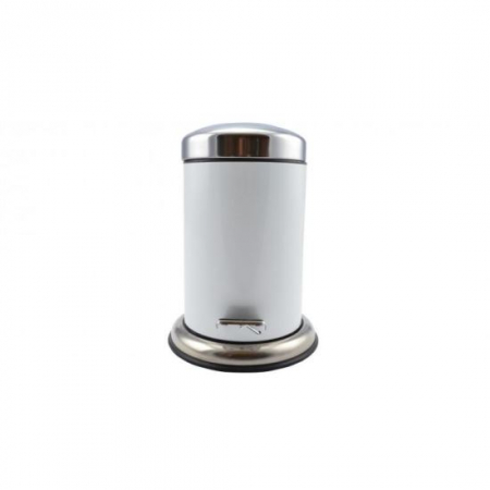 Cosuri de gunoi - COS DE GUNOI CU PEDALA, ALB, PLASTIC INOX, 3 L, PERFECT HOME