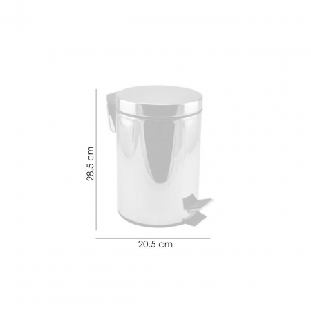 COS DE GUNOI CU PEDALA, INOX, 5 L, PERFECT HOME [4]