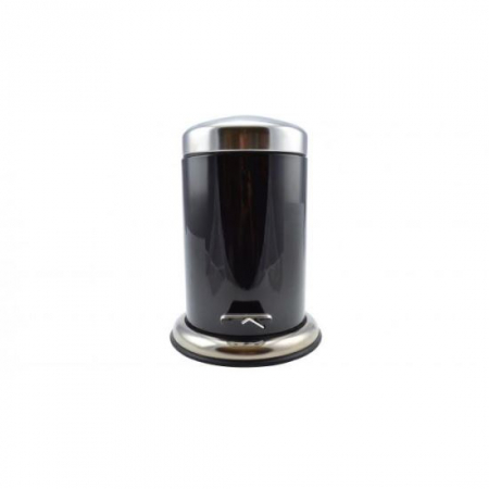 Cosuri de gunoi - COS DE GUNOI CU PEDALA, NEGRU, PLASTIC INOX, 3 L, PERFECT HOME
