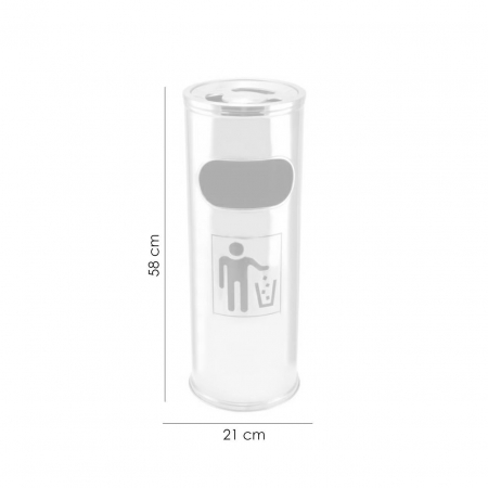 COS DE GUNOI TIP SCRUMIERA, 21.5X58 CM, INOX, PERFECT HOME [1]