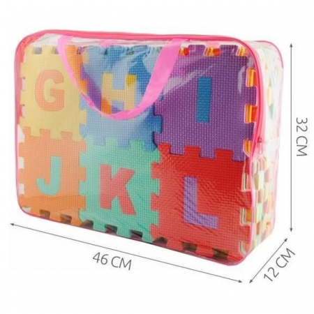 COVOR SPUMA TIP PUZZLE, PENTRU COPII, SPUMA EVA, 72 PIESE, 16X16 CM [1]