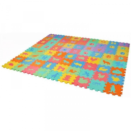 COVOR SPUMA TIP PUZZLE, PENTRU COPII, SPUMA EVA, 72 PIESE, 16X16 CM [6]