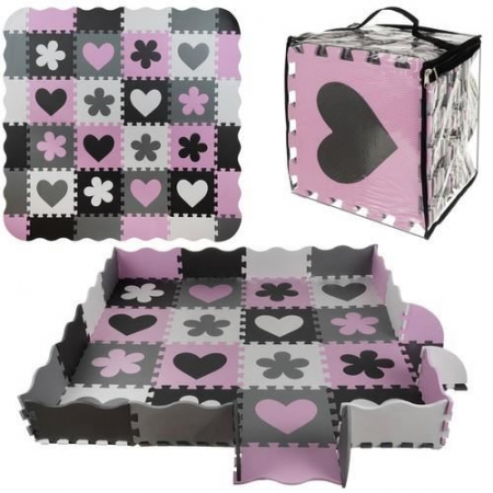COVOR TIP PUZZLE, PENTRU COPII, SPUMA EVA, 16 PIESE, 30X30 CM, ISOTRADE [2]