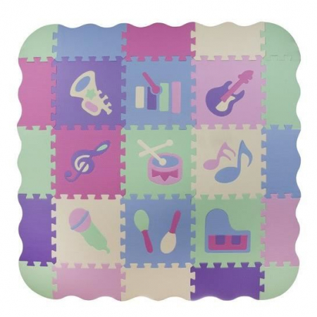 Covoare copii - COVOR TIP PUZZLE, PENTRU COPII, SPUMA EVA, 25 PIESE, 30X30 CM, ISOTRADE