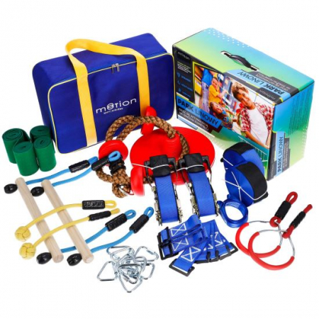 Centre de activitati - CURSA CU OBSTACOLE, PENTRU COPII, PORTABIL, SET 17 PIESE SI ACCESORII MONTANE, MOTION SPORT ACTIVITIES