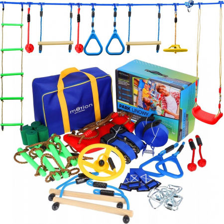 CURSA CU OBSTACOLE, PENTRU COPII, PORTABIL, SET 45 PIESE, MOTION SPORT ACTIVITIES [1]