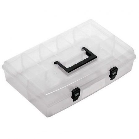 Organizatoare si cutii scule - CUTIE CU ORGANIZATOR, MANER, 6 COMPARTIMENTE, 35.9X23.8X8.5 CM, STREND PRO