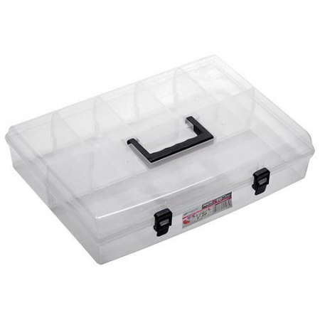 Organizatoare si cutii scule - CUTIE CU ORGANIZATOR, MANER, 6 COMPARTIMENTE, 40X29.8X8.5 CM, STREND PRO
