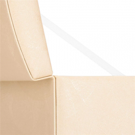 CUTIE PENTRU BIJUTERII, MDF SI PIELE, CREM, CU OGLINDA, 18X14X13.5 CM, SPRINGOS [14]
