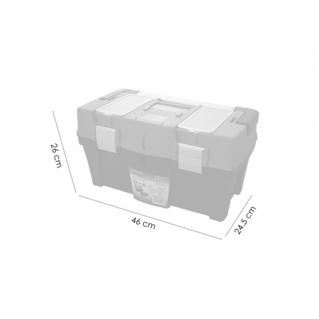 CUTIE PENTRU SCULE CU ORGANIZATOR, MANER ALUMINIU, 46X26X24.5 CM, RICHMANN EXCLUSIVE [4]