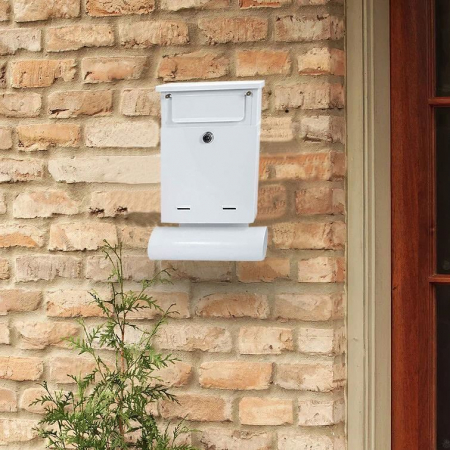 CUTIE POSTALA, CU LOC PENTRU ZIAR, ALB, FORMAT B6, 23X6.5X33.5 CM, DAMECH [2]