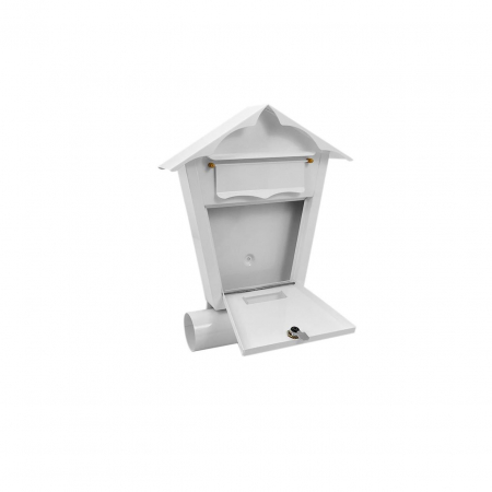 CUTIE POSTALA, CU LOC PENTRU ZIAR, ALB, FORMAT B6, 29.5X7.5X37.5 CM, DAMECH [1]