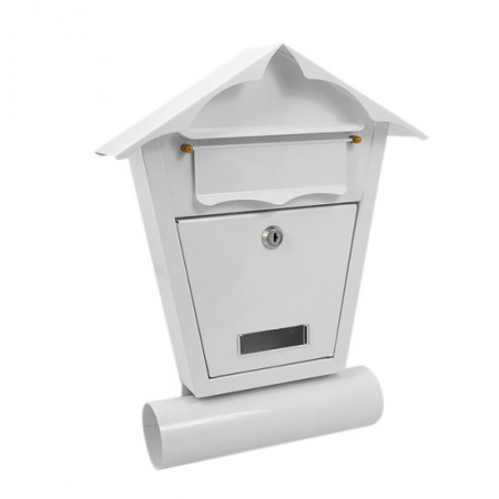 Cutii postale - CUTIE POSTALA, CU LOC PENTRU ZIAR, ALB, FORMAT B6, 29.5X7.5X37.5 CM, DAMECH