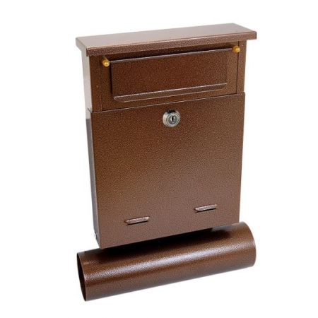Cutii postale - CUTIE POSTALA, CU LOC PENTRU ZIAR, CUPRU, FORMAT B6, 23X6.5X33.5 CM, DAMECH