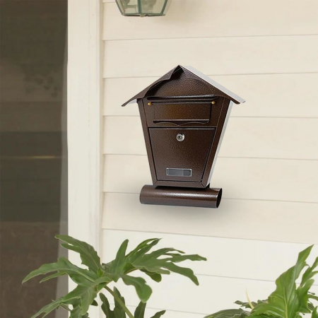 CUTIE POSTALA, CU LOC PENTRU ZIAR, CUPRU, FORMAT B6, 29.5X7.5X37.5 CM, DAMECH [2]