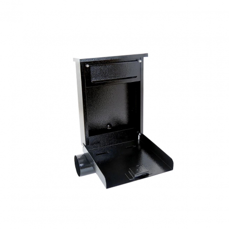 CUTIE POSTALA, CU LOC PENTRU ZIAR, NEGRU, FORMAT B6, 23X6.5X33.5 CM, DAMECH [1]