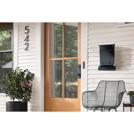CUTIE POSTALA, CU LOC PENTRU ZIAR, NEGRU, FORMAT B6, 23X6.5X33.5 CM, DAMECH [2]