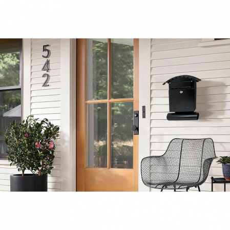 CUTIE POSTALA, CU LOC PENTRU ZIAR, NEGRU, FORMAT B6, 24.5X7X36.5 CM, DAMECH [3]