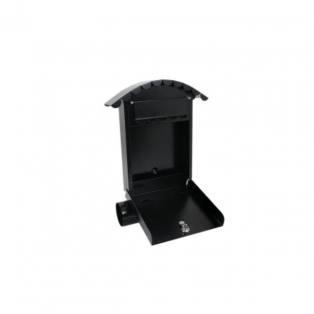 CUTIE POSTALA, CU LOC PENTRU ZIAR, NEGRU, FORMAT B6, 24.5X7X36.5 CM, DAMECH [1]
