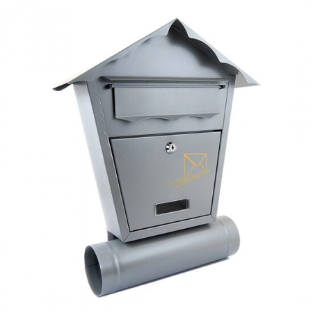 Cutii postale - CUTIE POSTALA, DAMECH, CU LOC PENTRU ZIAR, GRI, FORMAT B5, 37X10.5X46 CM