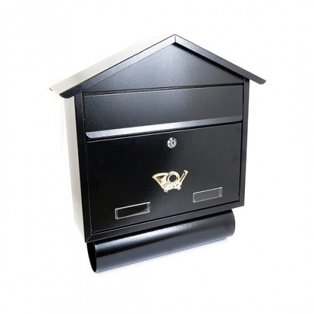 Cutii postale - CUTIE POSTALA, DAMECH, CU LOC PENTRU ZIAR, NEGRU, FORMAT C4, 43X12X39 CM