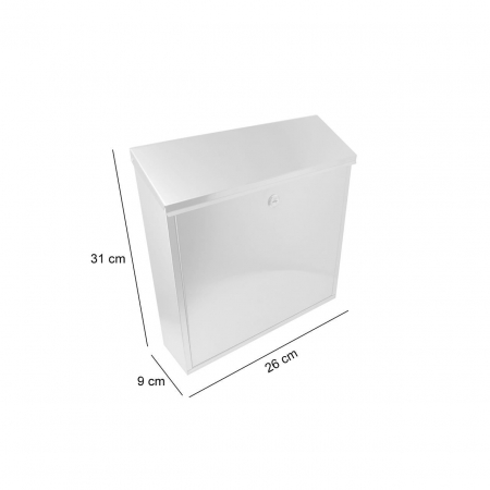 CUTIE POSTALA, INOX, 36X10X36 CM, FLATBOX [1]