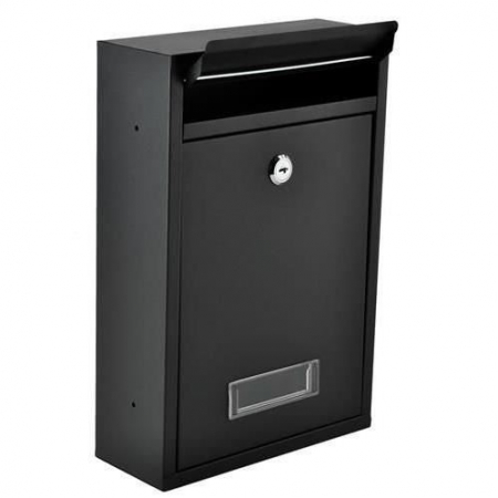 CUTIE POSTALA, OTEL GALVANIZAT, NEGRU, 21.7X8.5X32 CM, MALATEC [11]