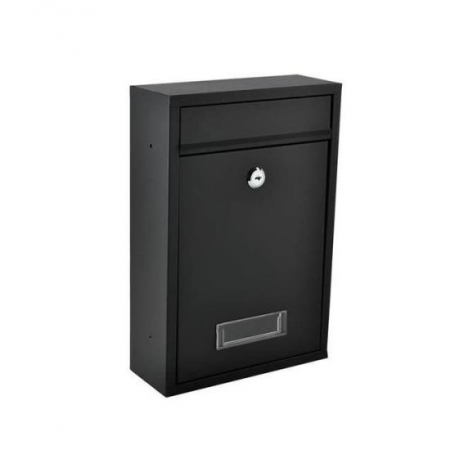 Amenajari Exterioare - CUTIE POSTALA, OTEL GALVANIZAT, NEGRU, 21.7X8.5X32 CM, MALATEC