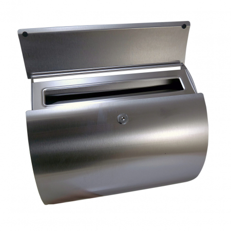 CUTIE POSTALA, SEMIROTUNDA, INOX, 37.5X10.5X33 CM [2]