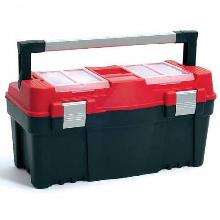 Organizatoare si cutii scule - CUTIE SCULE CU ORGANIZATOR, MANER ALUMINIU, 55X27X27 CM
