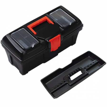 Bricolaj - CUTIE SCULE CU ORGANIZER 46X26X23CM NEGRU/ROSU
