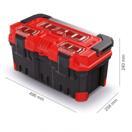 CUTIE SCULE CU ORGANIZER, 49X25X24 CM, MANER ALUMINIU, TITAN PLUS, KISTENBERG [4]