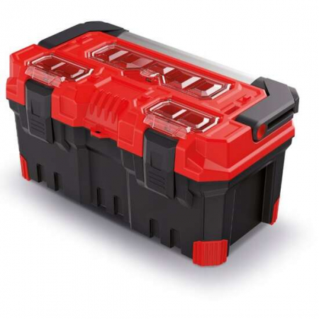 Organizatoare si cutii scule - CUTIE SCULE CU ORGANIZER, 49X25X24 CM, MANER ALUMINIU, TITAN PLUS, KISTENBERG