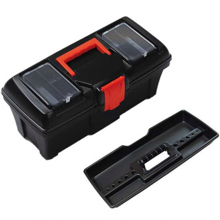 Bricolaj - CUTIE SCULE CU ORGANIZER 55X27X27CM NEGRU/ROSU