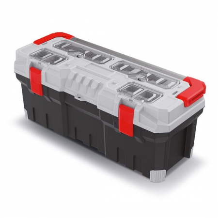 Organizatoare si cutii scule - CUTIE SCULE CU ORGANIZER, PROSPERPLAST, TITAN PLUS, MANER ALUMINIU, 75.2X30X30.4 CM
