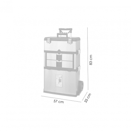 CUTIE SCULE CU ROTI, INOX, MAX. 36 KG, 57X35X83 CM, STREND PRO [1]