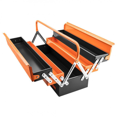 CUTIE SCULE, METALICA, 5 COMPARTIMENTE, 55X20X21 CM, NEO [1]