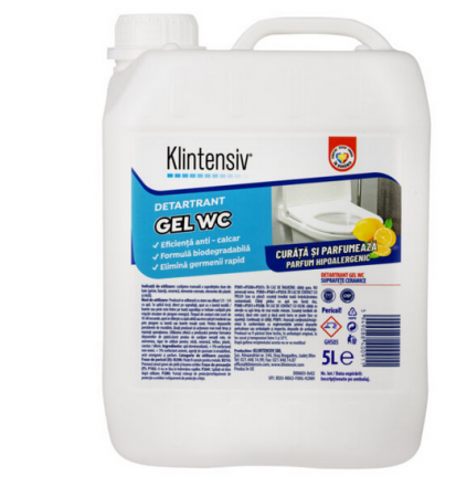 Curatenie si igiena - Detartrant WC gel, 5 litri, Klintensiv