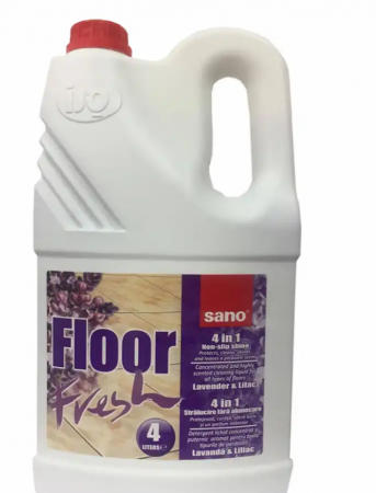 Curatenie si igiena - Detergent pardoseala, Sano, Floor Fresh, liliac, 4 l