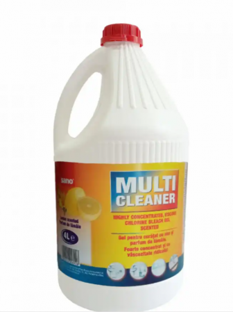 Curatenie si igiena - Detergent Sano Multi Cleaner, cu clor si parfum lamaie, 4 litri Cod produs: SN000704