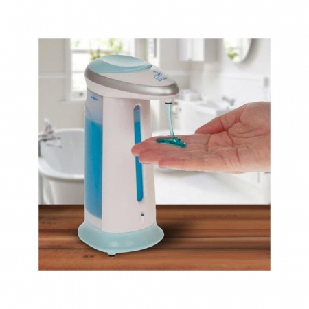 DOZATOR AUTOMAT PENTRU SAPUN LICHID, VERK GROUP, CU SENZOR, PLASTIC, ALB, 4XAAA, 300 ML, 13X20 CM [4]