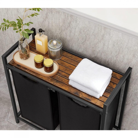 DULAP BAIE, LEOBERT, PLACA MDF, 2 RAFTURI, MARO, 73X33X72 CM [7]